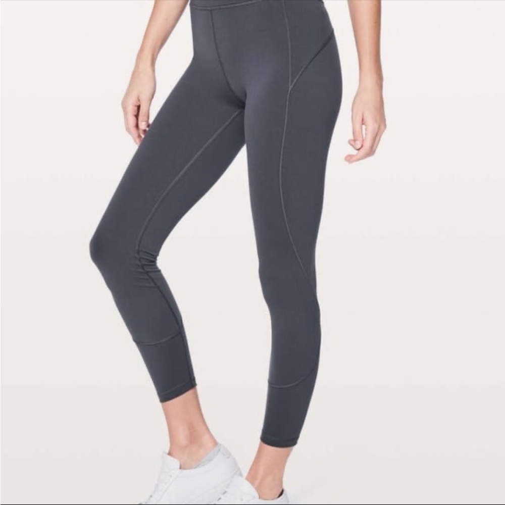 Lululemon in movement tight 25” in slate grey size 2